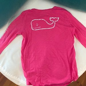 Girls Vineyard Vines long sleeve T shirt large(14)